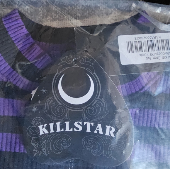 NWT. Killstar Malkin Crop Top Purple. Multiple sizes available. - Picture 6 of 9
